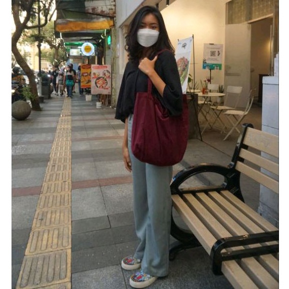 ✨TERBARU✨ CONDUROY NUDIEBAG RESLETING / TOTEBAG CONDUROY POLOS RESLETING/ NUDIEBAG / TOTEBAG POLOS g