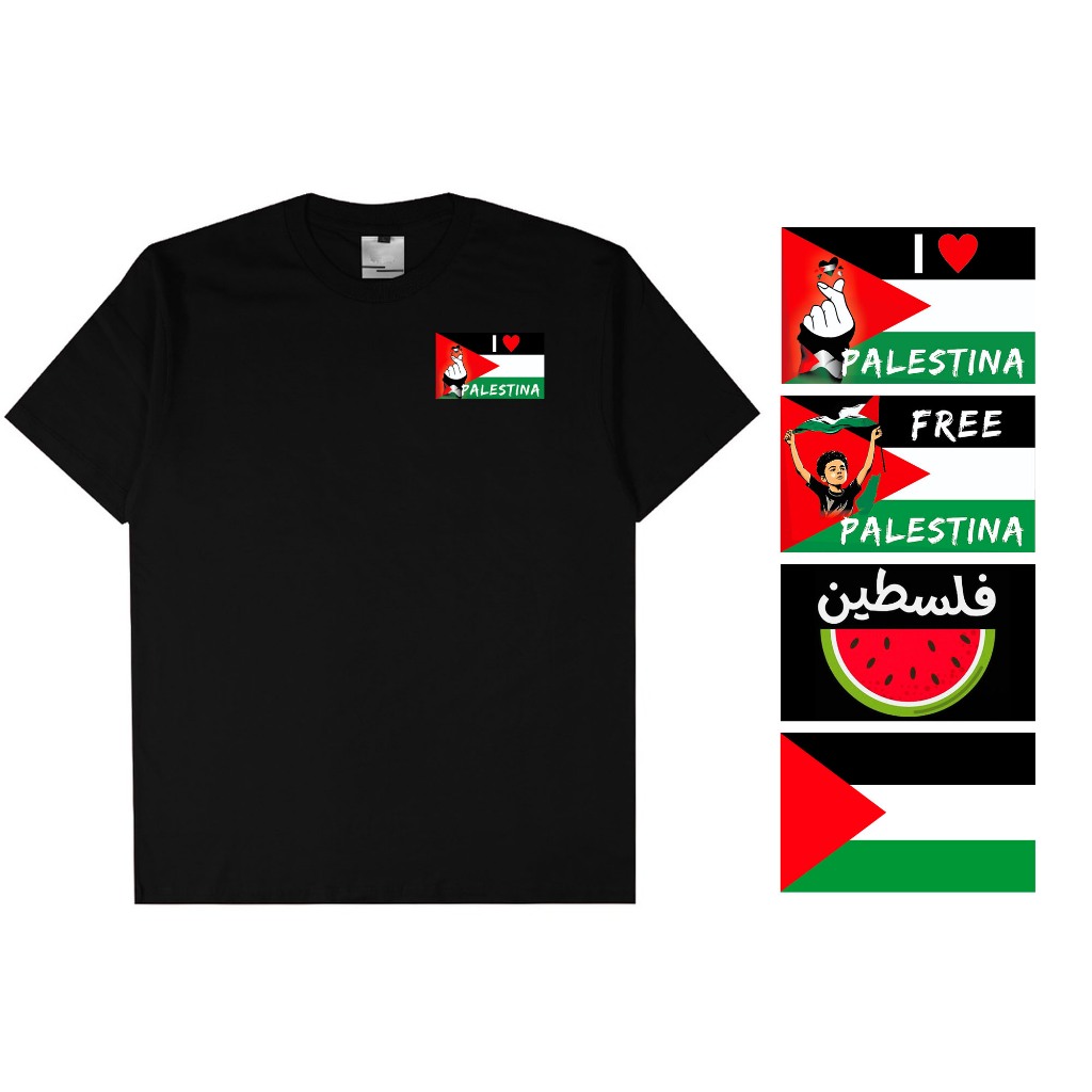 

Stiker Sablon Setrika untuk Topi Kaos Bendera Palestina Kain Katun