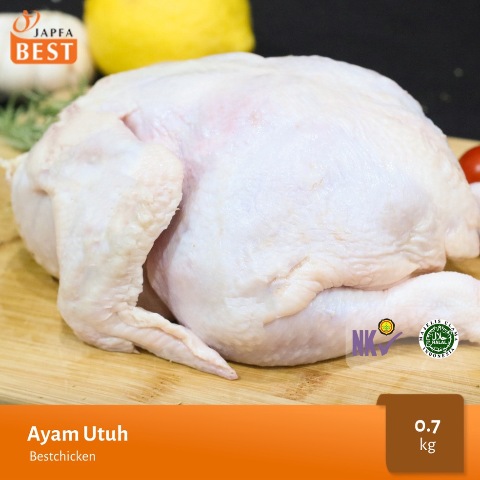 

✔FREE ONGKIR✅ Ayam Karkas Broiler / Ayam Potong Utuh JAPFA BEST 700 gram / 0.7 kg