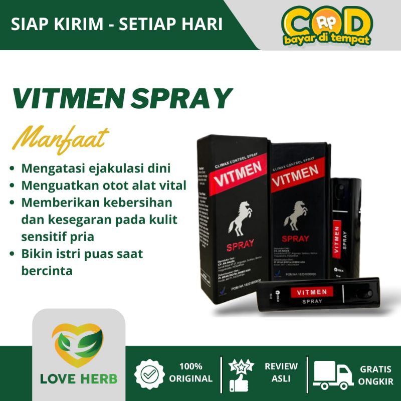 Vitmen Spray Original Obat Kuat Tahan Lama Herbal BPOM