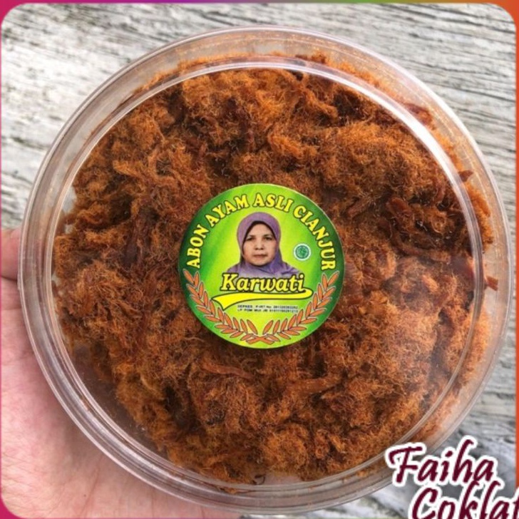 

Ready Stock Snack Abon Ayam Karwati ASLI Cianjur Lauk Praktis murah dan bergizi Faiha Coklat Readystock