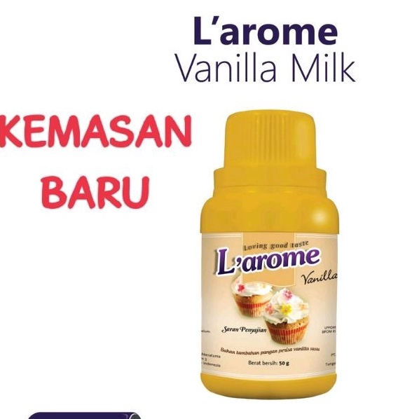 

Produk Keren L’arome Vanilla Milk Powder 50gram / Perisa Vanilla Susu Larome Laris