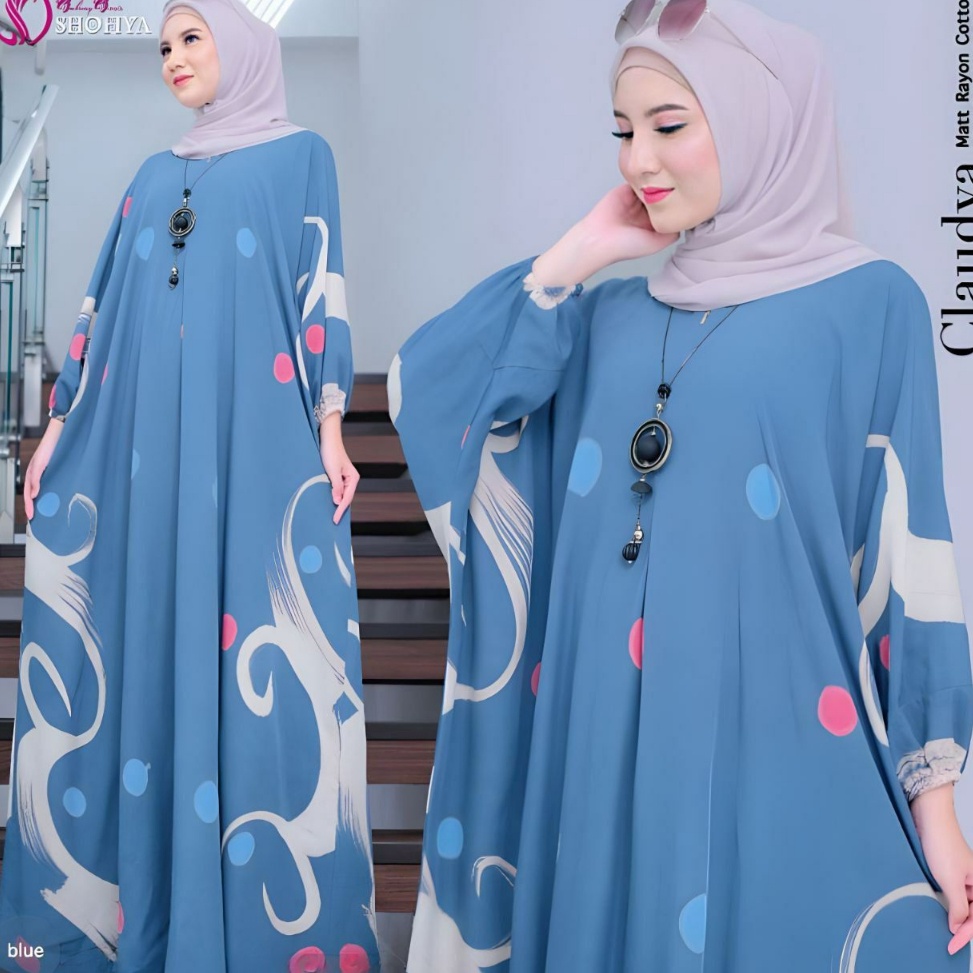 Instan (GROSIR DASTER) CLAUDYA Kaftan Rayon ● Paula Kaftan ● Bara Kaftan ● Kaftan Sari Bilbina SUPER