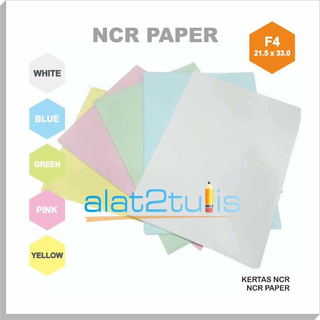 

NCR Paper kertas NCR Carbonless Paper Ukuran F4 / Folio / Rangkap BOTTOM