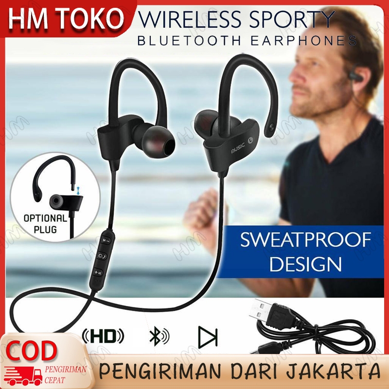 HM TOKO Headset Bluetooth Full Bass RT558 Suara Jernih Batre Awet Super Bass Hetset Henset Blutut Ta