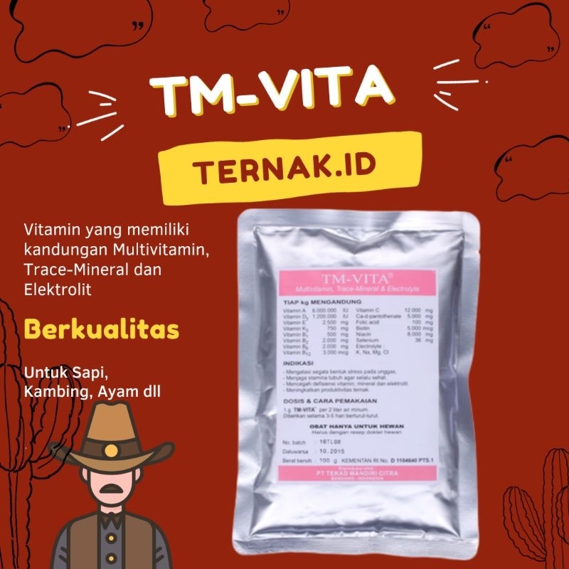 TM-Vita Vitamin Elektrolit untuk Ternak