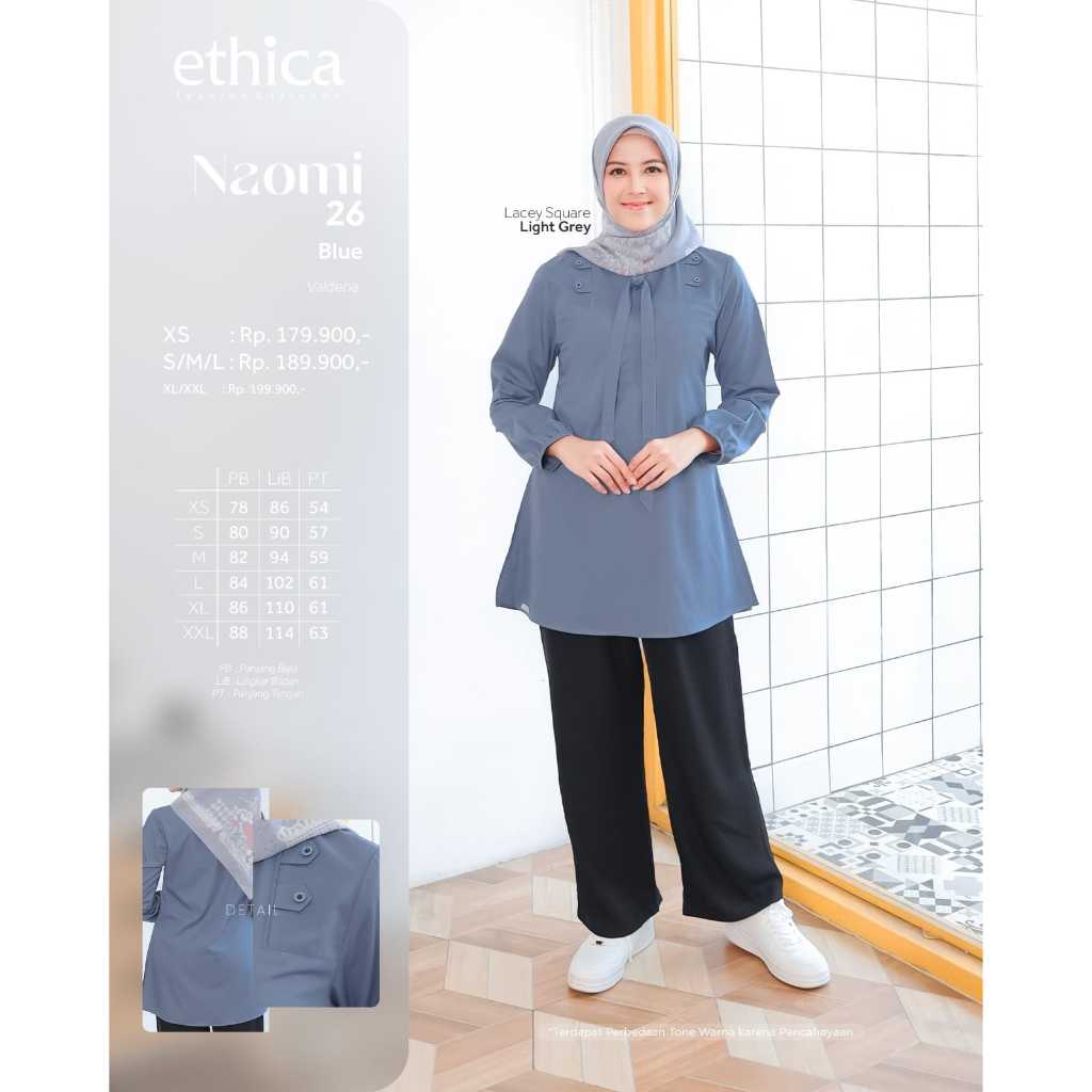 naomi 26 by ethica atasan wanita muslimah 2024