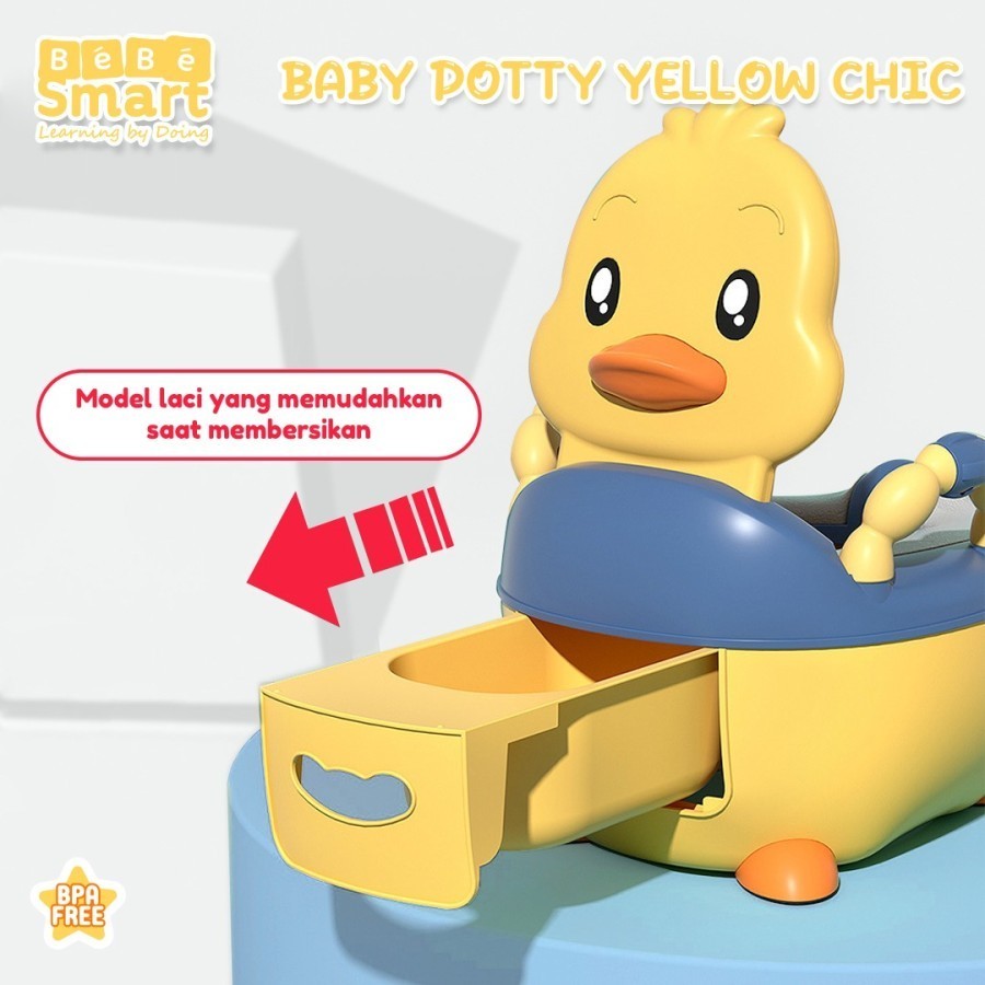 Bebe Smart Pispot Toilet Training - Baby Potty Duck - Toilet Duduk Kids Karakter