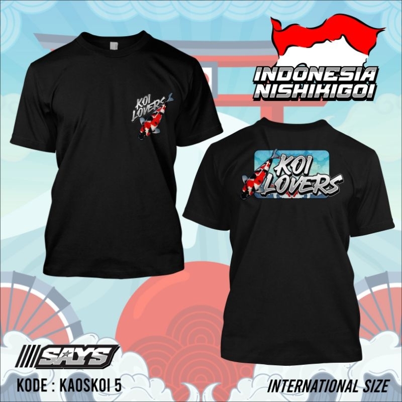 Kaos ikan Koi 5 Showa