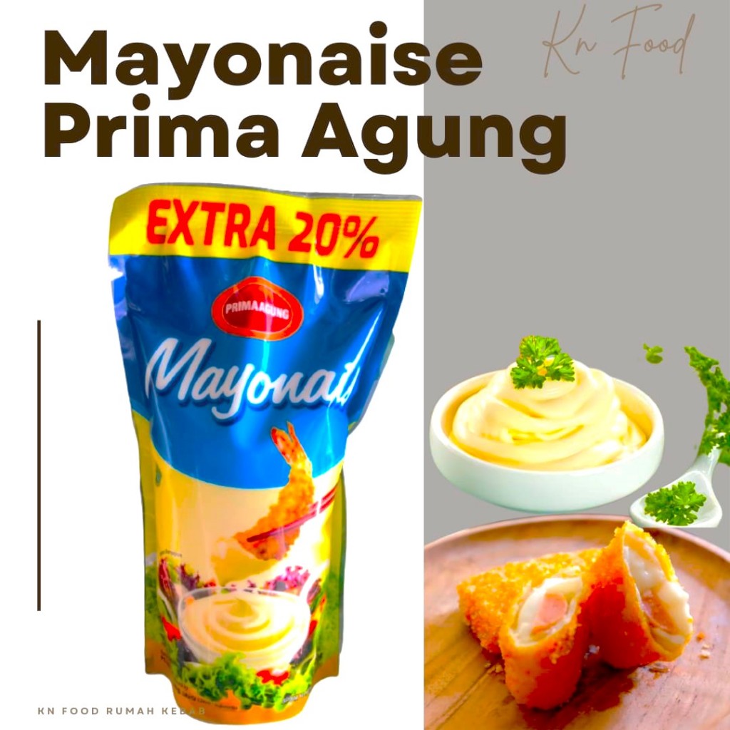 

MAYONES PRIMAAGUNG - Mayonaise Prima AGUNG KEMASAN POUCH 1 kg.