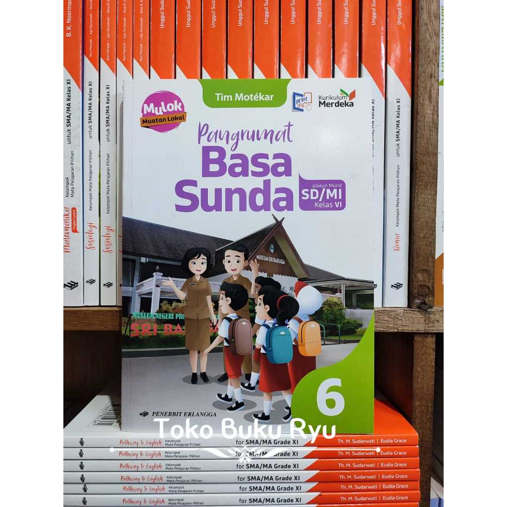 Buku Pangrumat Basa Sunda Kelas 6 SD/MI Kurikulum Merdeka Erlangga