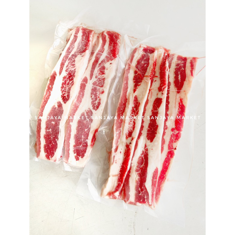

US USA Dragon Karubi Shortplate Beef Slice 1 cm 500gr Ready Bandung Promo Murah Hot Promo