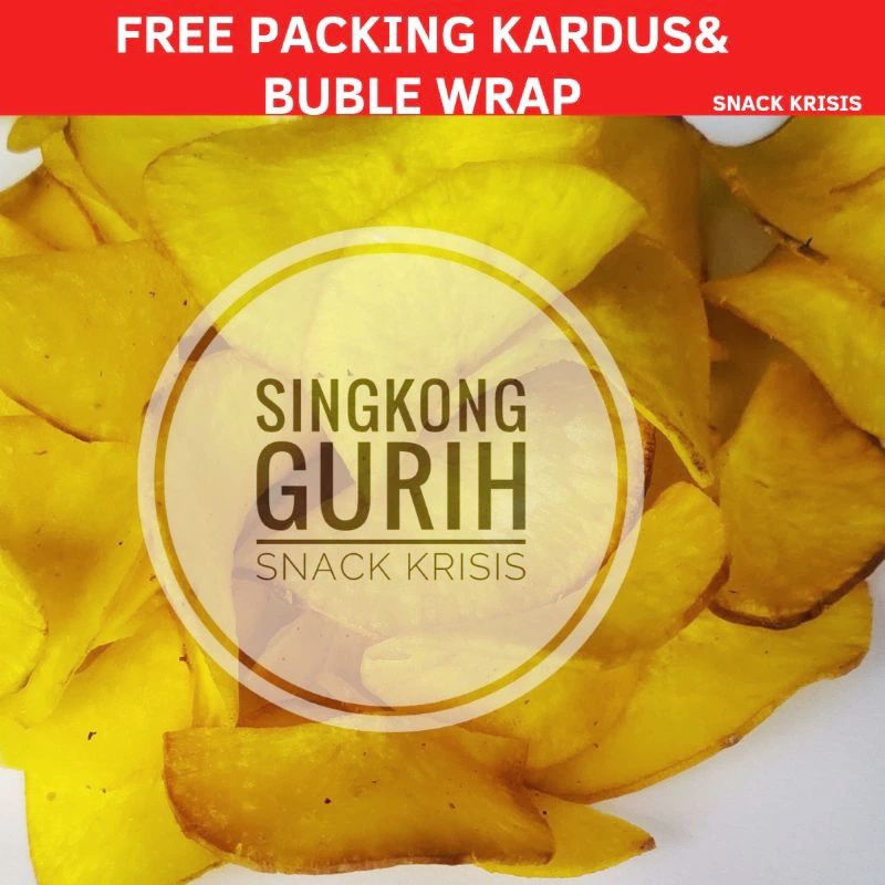 

TERMURAH 1 Kg KRIPIK SINGKONG SAMBAL BALADO PEDAS Snack KRISIS
