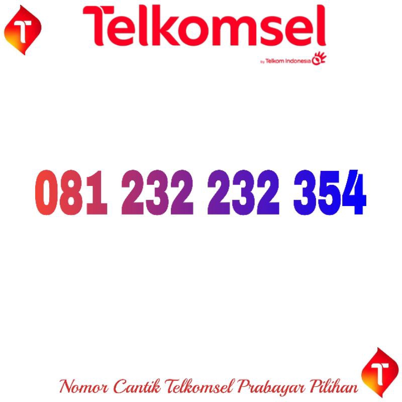 nomor cantik telkomsel simpati esa 354 awalan 081 232 232