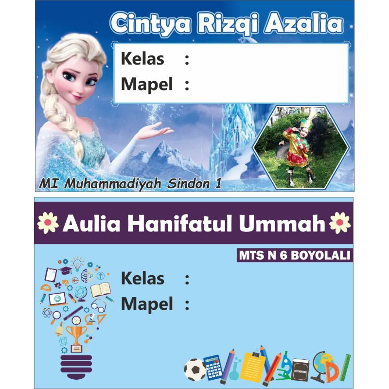 

Label Nama