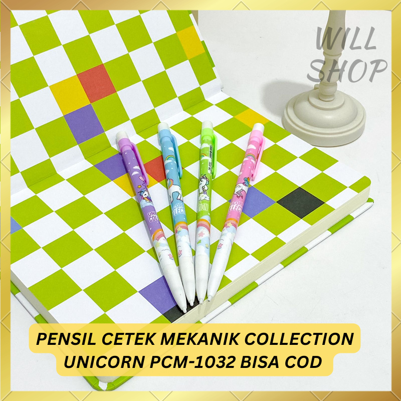 

VARIAN 4 / 8 / 12 PCS PENSIL CETEK MEKANIK COLLECTION UNICORN PCM-1032 / PENCIL MEKANIK CETEK DENGAN HAPUSAN ALAT TULIS SEKOLAH TERBARU MOTIF UNICORN LUCU UNIK TERMURAH