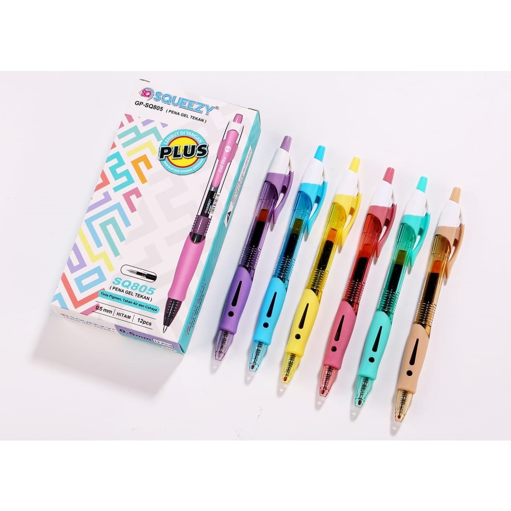 

Pulpen Gel cetek SQUEEZY SQ-805 (1 pack)