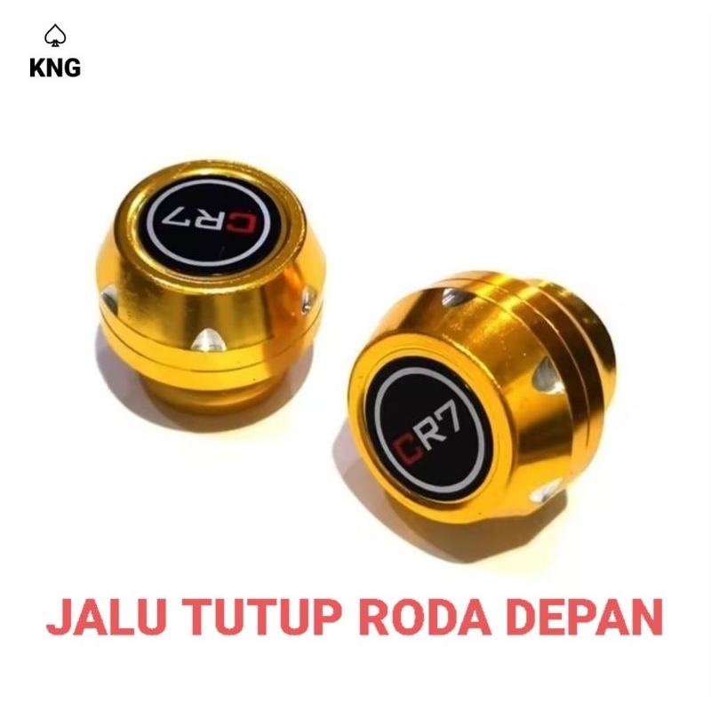 Jalu Tutup As Roda Depan Full CNC  Motor Beat Vario Techno Mio Sporty PCX Nmax Aerox Vixion Ninja R 