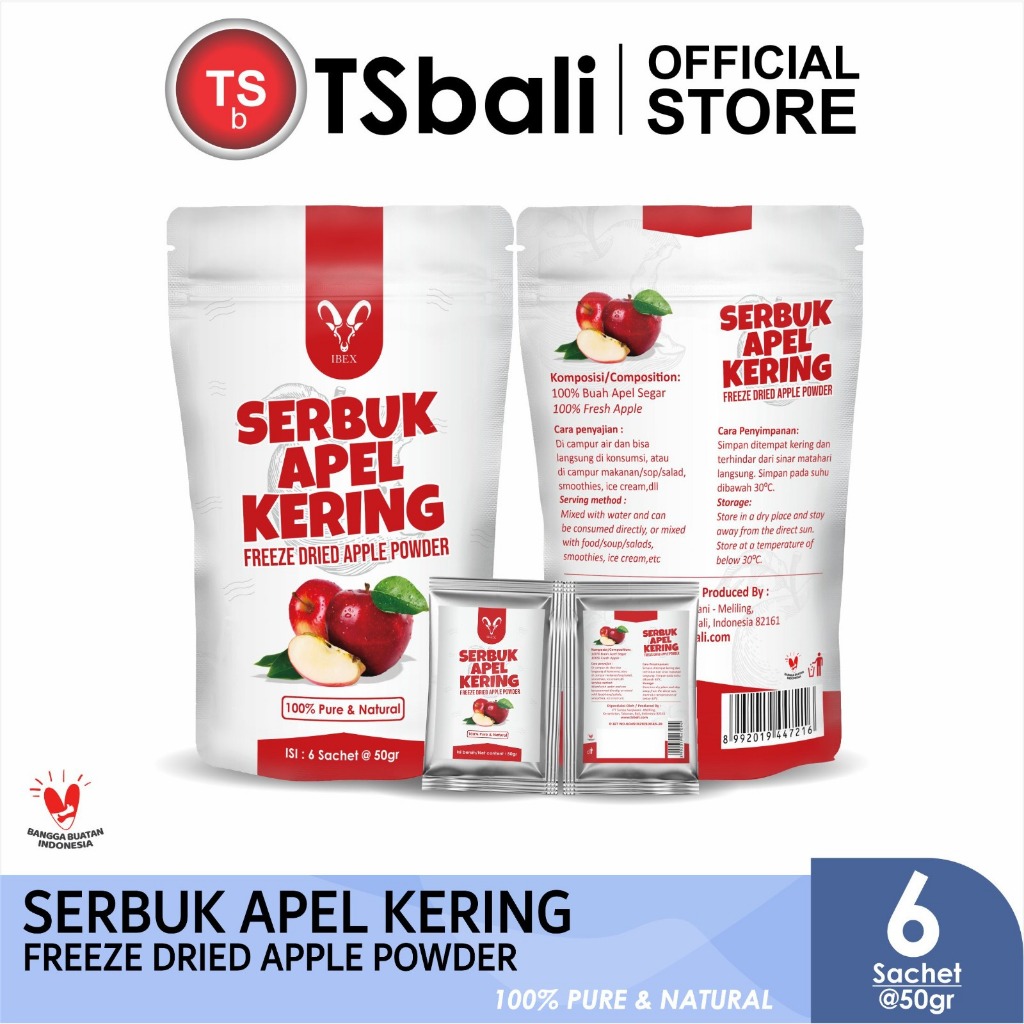 

IBEX Freeze Dried Apple Powder/Serbuk Apel / Apple Powder Syrup Serbuk Minuman Powder Drink