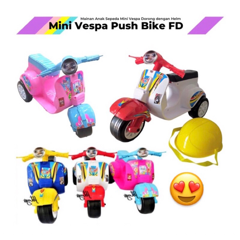 Mainan Anak Motor Dorong Vespa