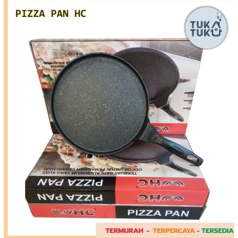 LOYANG PIZZA PAN TEFLON 30 CM DATAR ANTI LENGKET