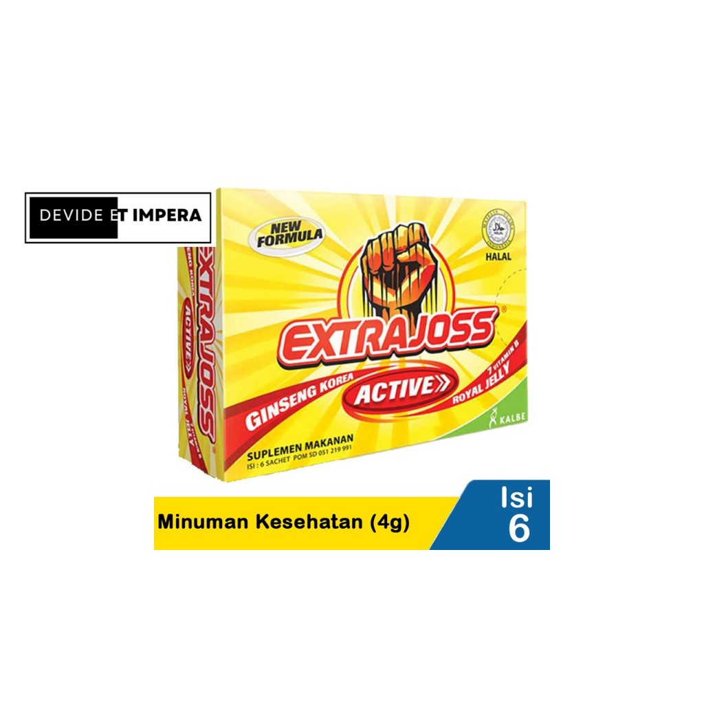 

Extra Joss Minuman Kesehatan ekstra joss [Box / 6 Strip]