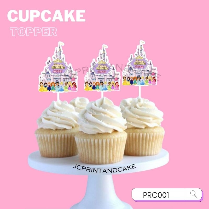 topper cupcake princess / topper cake character / topper cupcake karakter / topper kue ultah / toppe