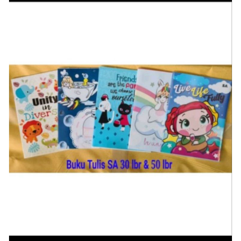 

buku tulis isi 30 lemabar merek sa
