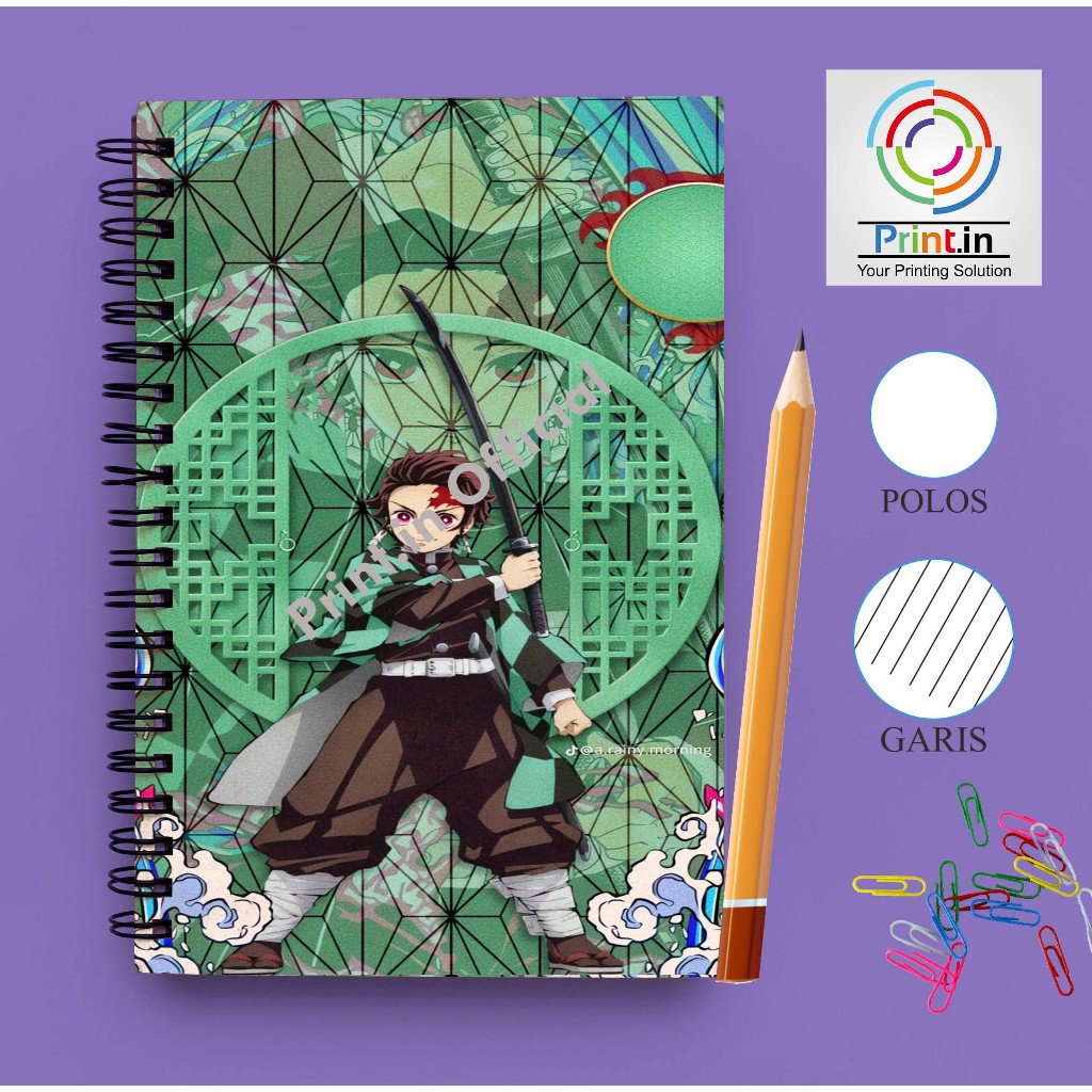 

Notebook Spiral Karakter Demond Slayer A5 GARIS/POLOS