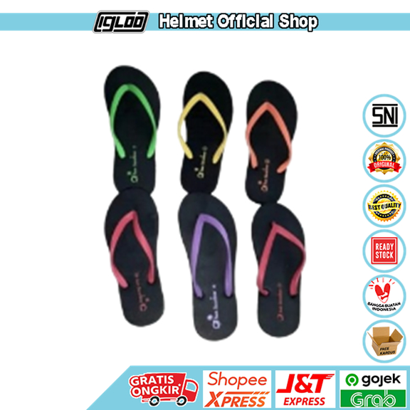 SANDAL LEGENDARIS SUN SWALLOW - POLOS HITAM