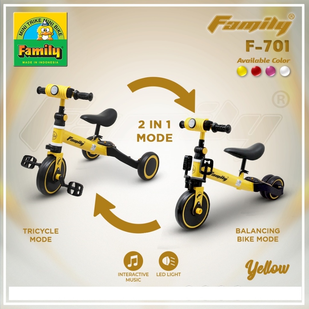 PUSHBIKE / BALANCE BIKE ANAK FAMILY 701