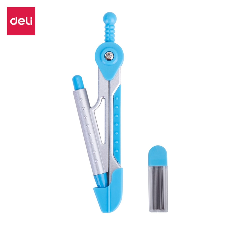 

Deli E8616 Jangka Aluminum Compass with Mechanical Pencil - Biru