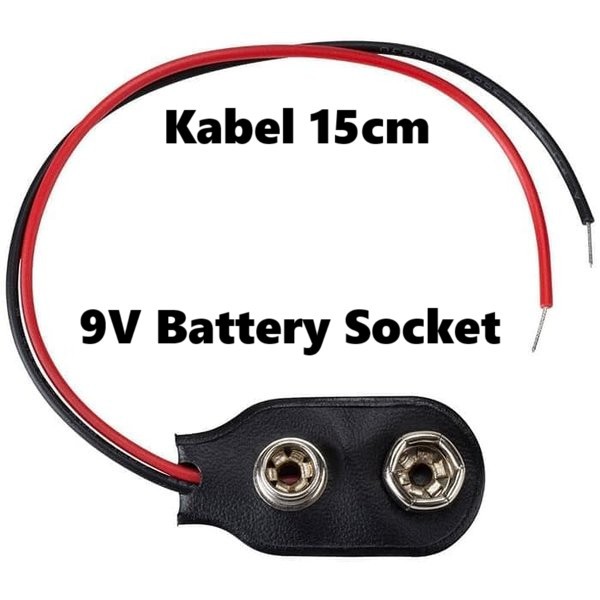 SOCKET BATERAI 9V / SOKET BATERE KANCING BATTERY PETAK PETAK 9VOLT 9 V