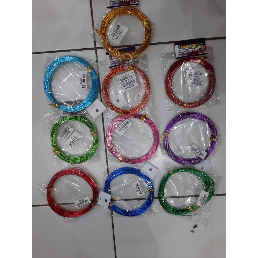 KAWAT ALUMINIUM 1MM ALUMINIUM WIRE FOR CRAFT JEWELRY/BAHAN KERAJINAN