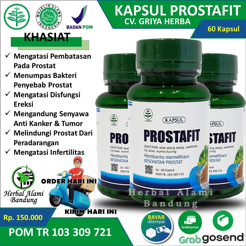 Kapsul Prostafit - Obat Prostat Paling Ampuh Obat Kencing Terus Menerus Melancarkan Buang Air Kecil