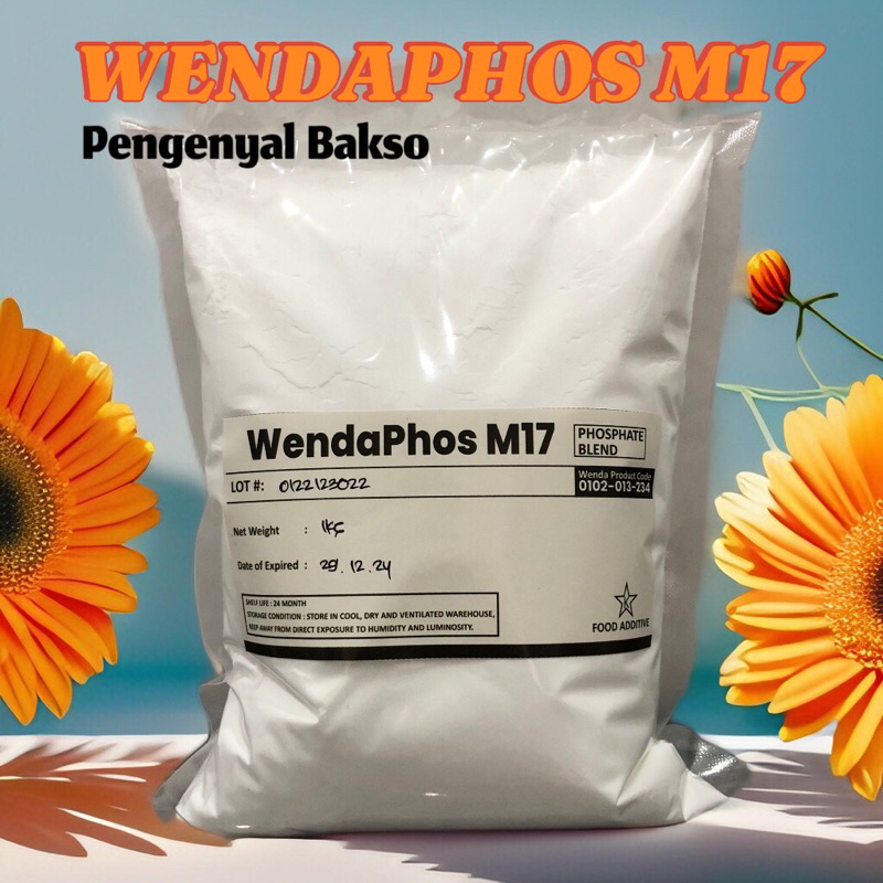 

(450gr) Wendaphos M17// Blend Phosphate // Pengenyal Bakso lebih maximal daripada STPP// Pengenyal bakso// Food Grade //Halal. Sejenis phosmix dan fibrisol