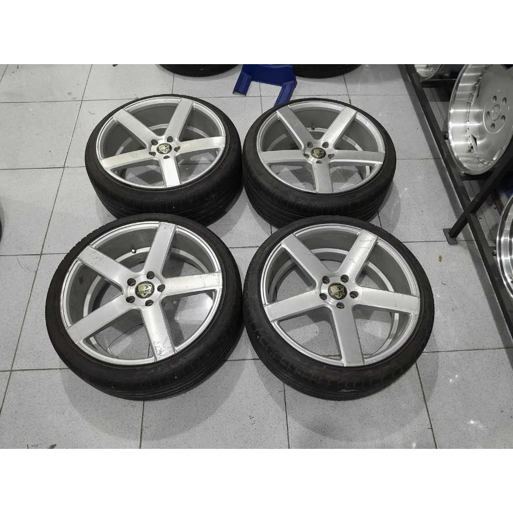VELG MOBIL BEKAS RACING R20 UNTUK CIVIC INNOVA CRV ACCORD CAPTIVA RING 20 PCD 5X114,3