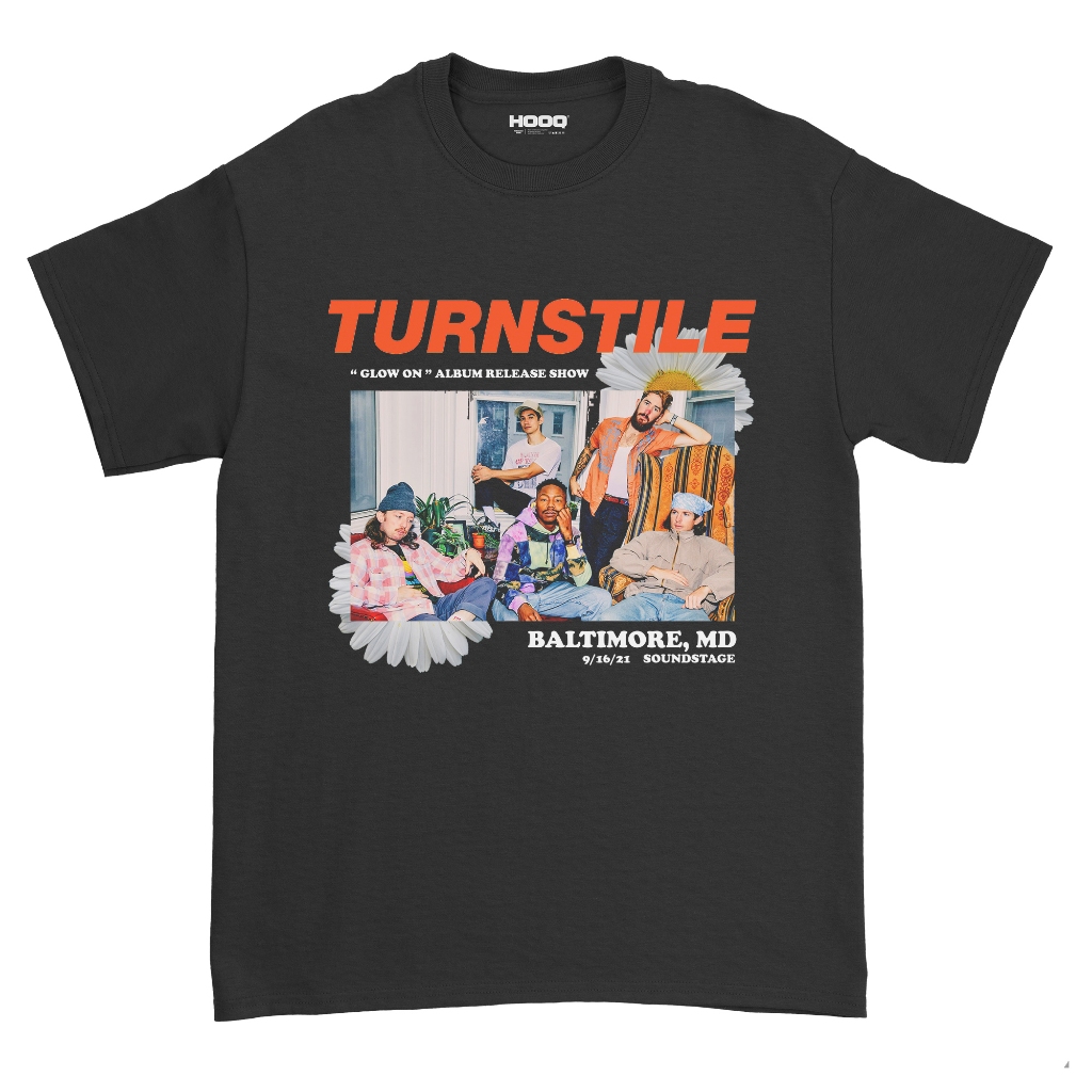 KASO TURNSTILE - GLOW ON / BAJU TURNSTILE / TURNSTILE BAND SHIRT / COTTON COMBED 24S