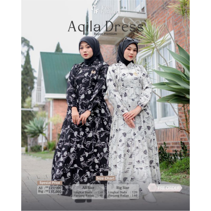 BEST SELLER I Aqila Dress Rayon by Fee Fashion//Qisma Store