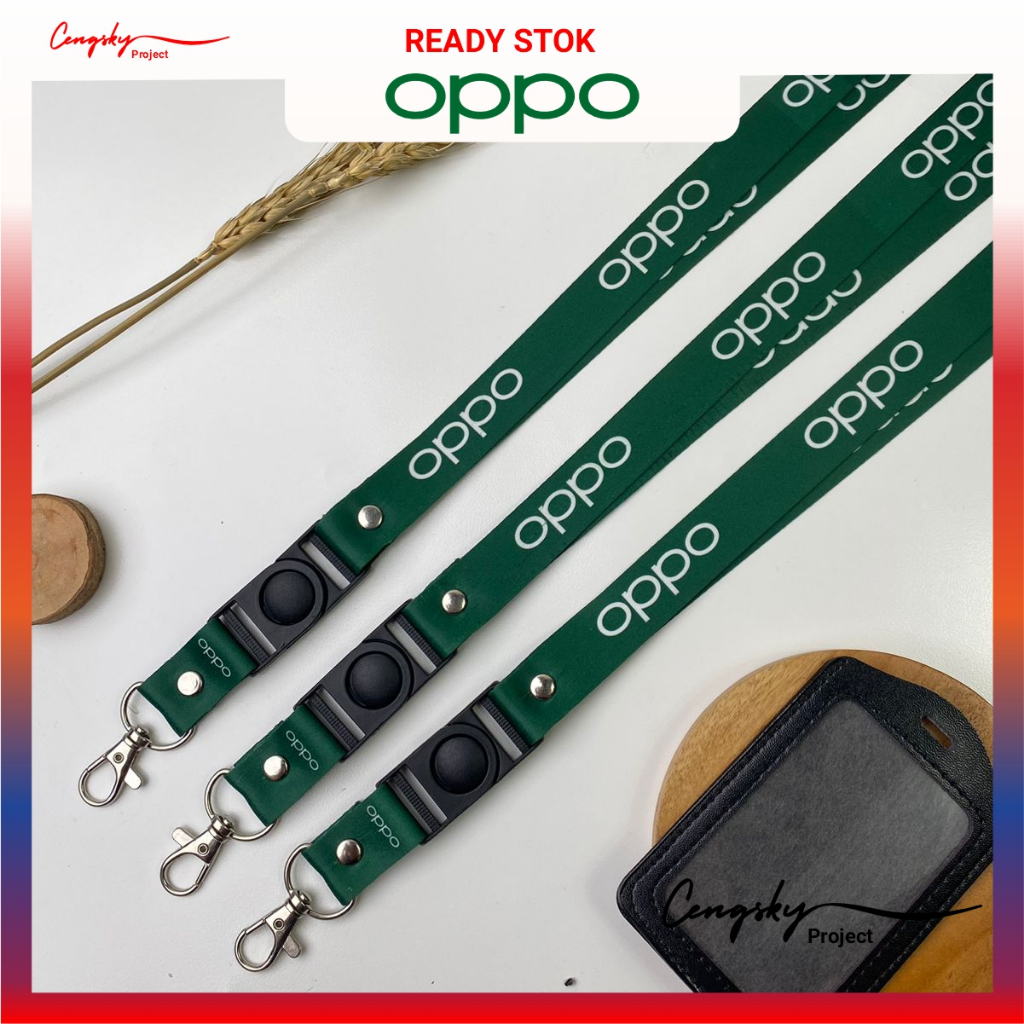 

Tali ID Card Oppo Lanyard Printing 2 sisi