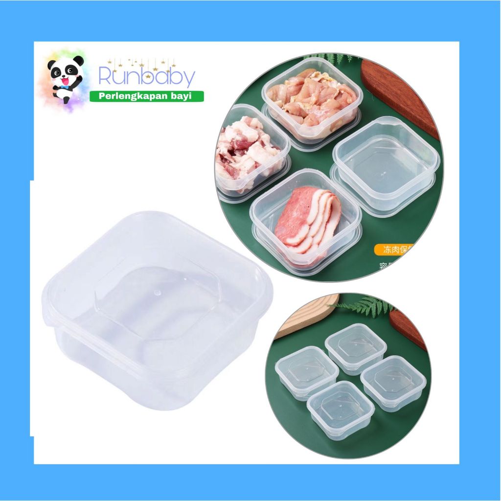 RUN356 Kotak Kecil Daging Sayur Buah Kulkas Freezer Foodgrade Storage Box