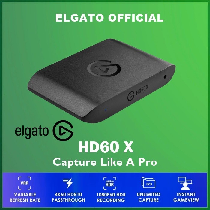 Elgato HD60X / HD 60 X / HD60 X 4K Game Capture Card Streaming Gaming