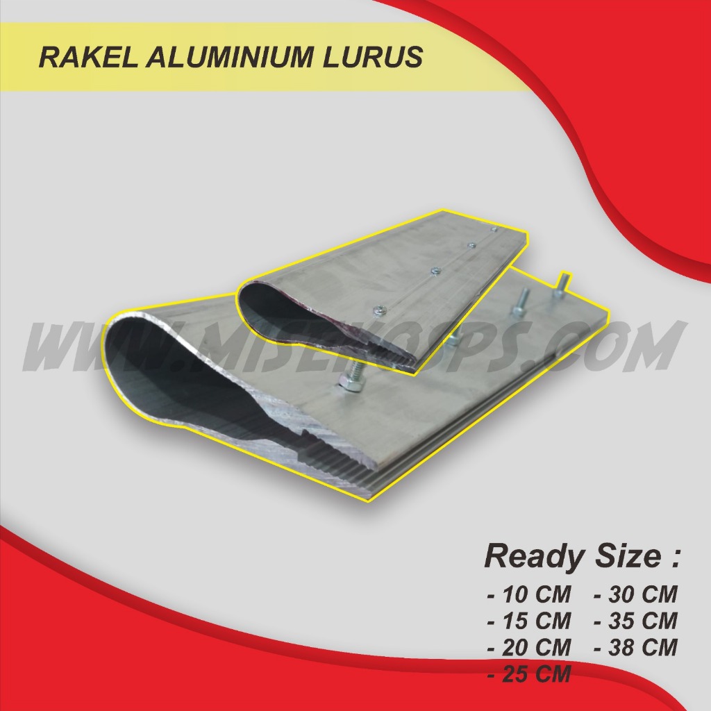 GAGANG RAKEL SABLON ALUMUNIUM LURUS SQUEEGEE