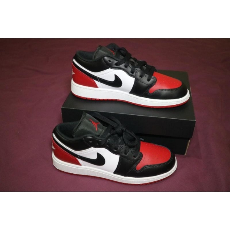 nike air jordan low black red toe 2.0 BNIB