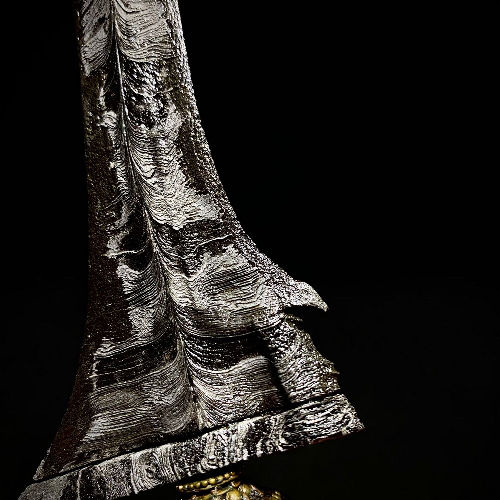 Keris Pamor Ron Genduru Sungsang Mataram Sultan Agung TUS Asli Sepuh Kuno