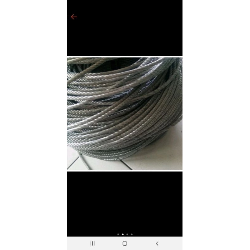kawat seling 10 mm panjang 5meter