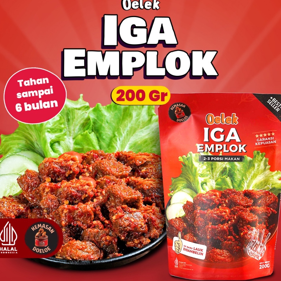 

Pesan aja Iga Emplok Oelek (200gr) / Iga Mercon / Iga Sambal / Oseng Iga