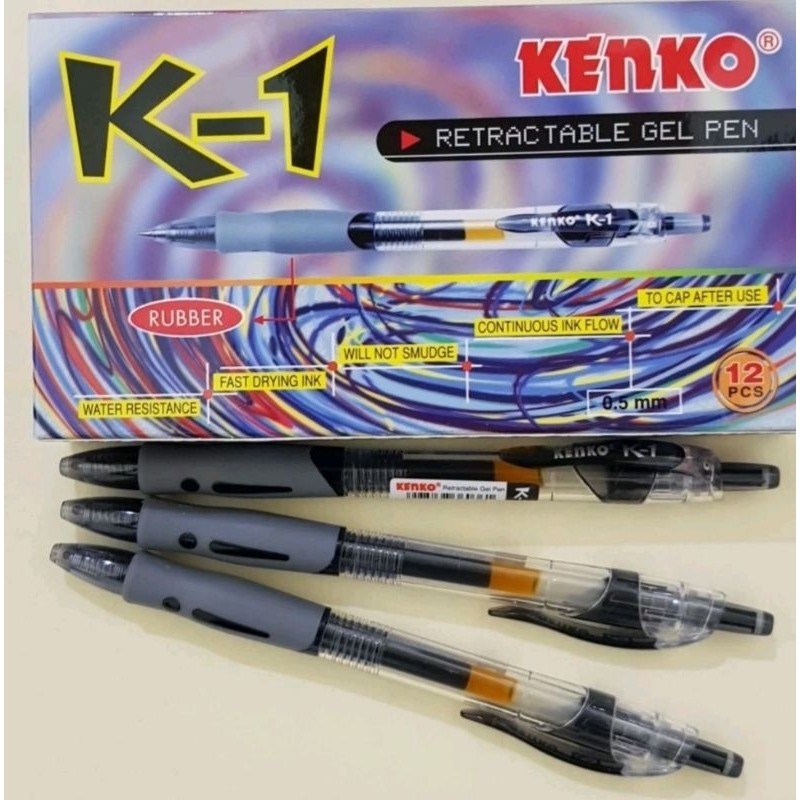 

Pulpen Kenko K-1 Retractable Gel Pen 0.5mm