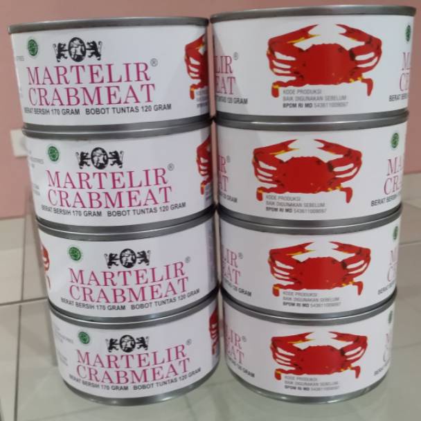 

Pro Hemat Daging kepiting rajungan kalengan martelir crabmeat