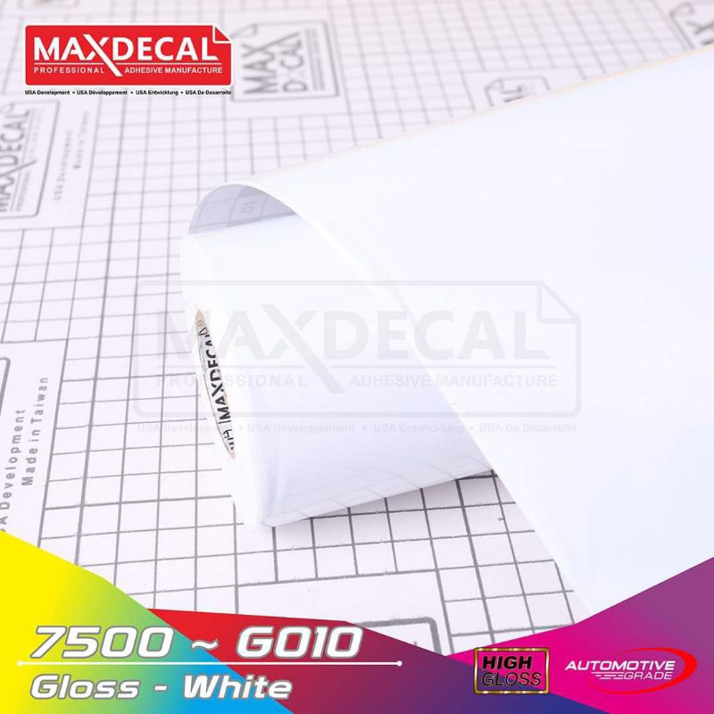 

Stiker Vinyl Glossy white / putih kilat L 45cm